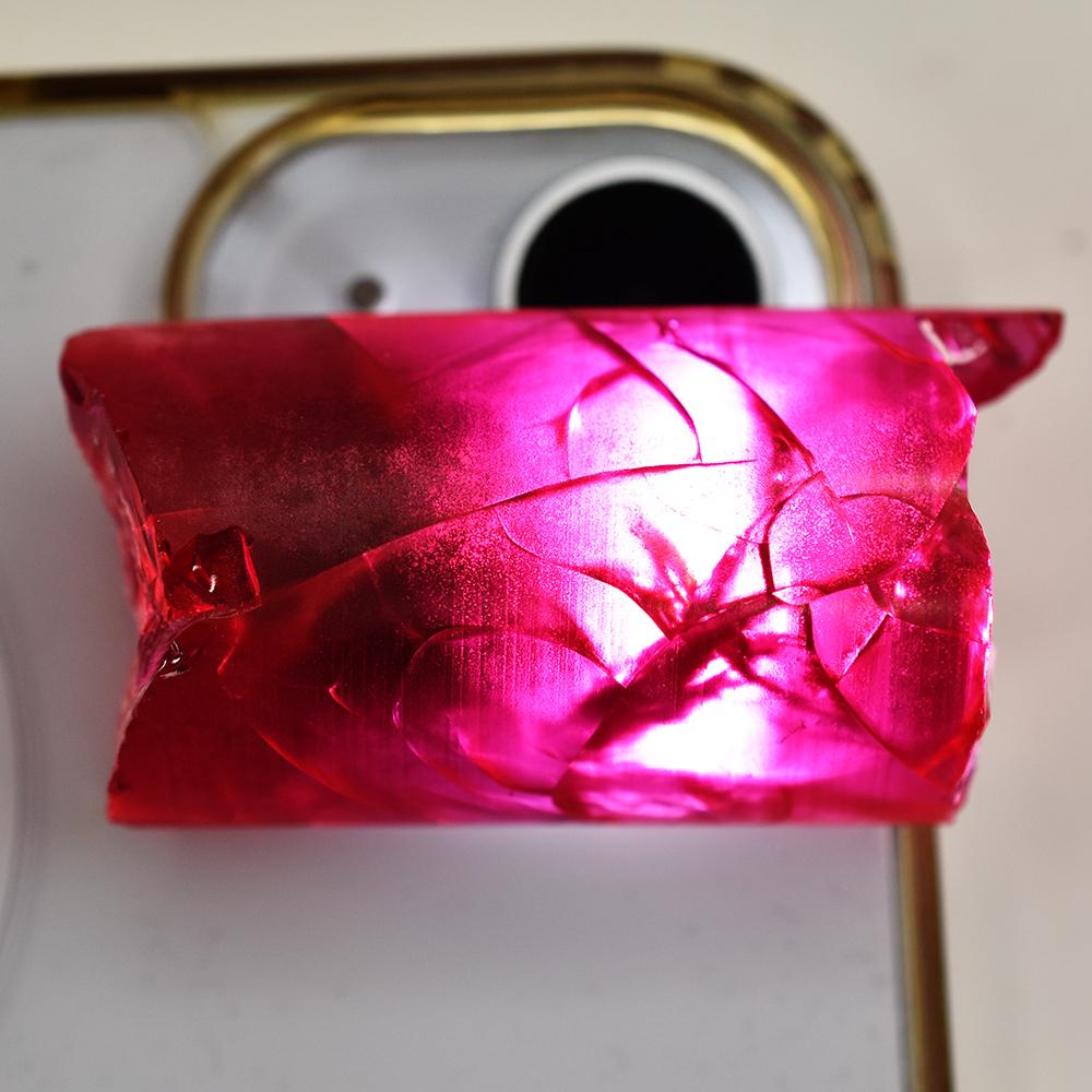 Ruby Rough CERTIFIED Red 49.25 Ct Natural Uncut Huge Size Loose Gemstone P-1043-Sa