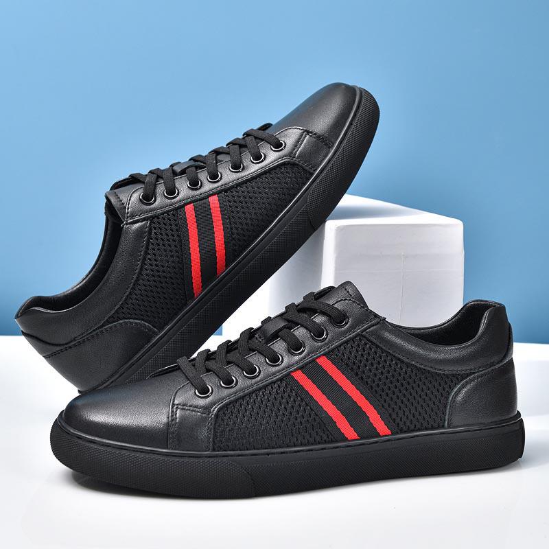 Men s 2025 Summer Korean Style Trendy Sports Casual Breathable Mesh Sneakers in White 41