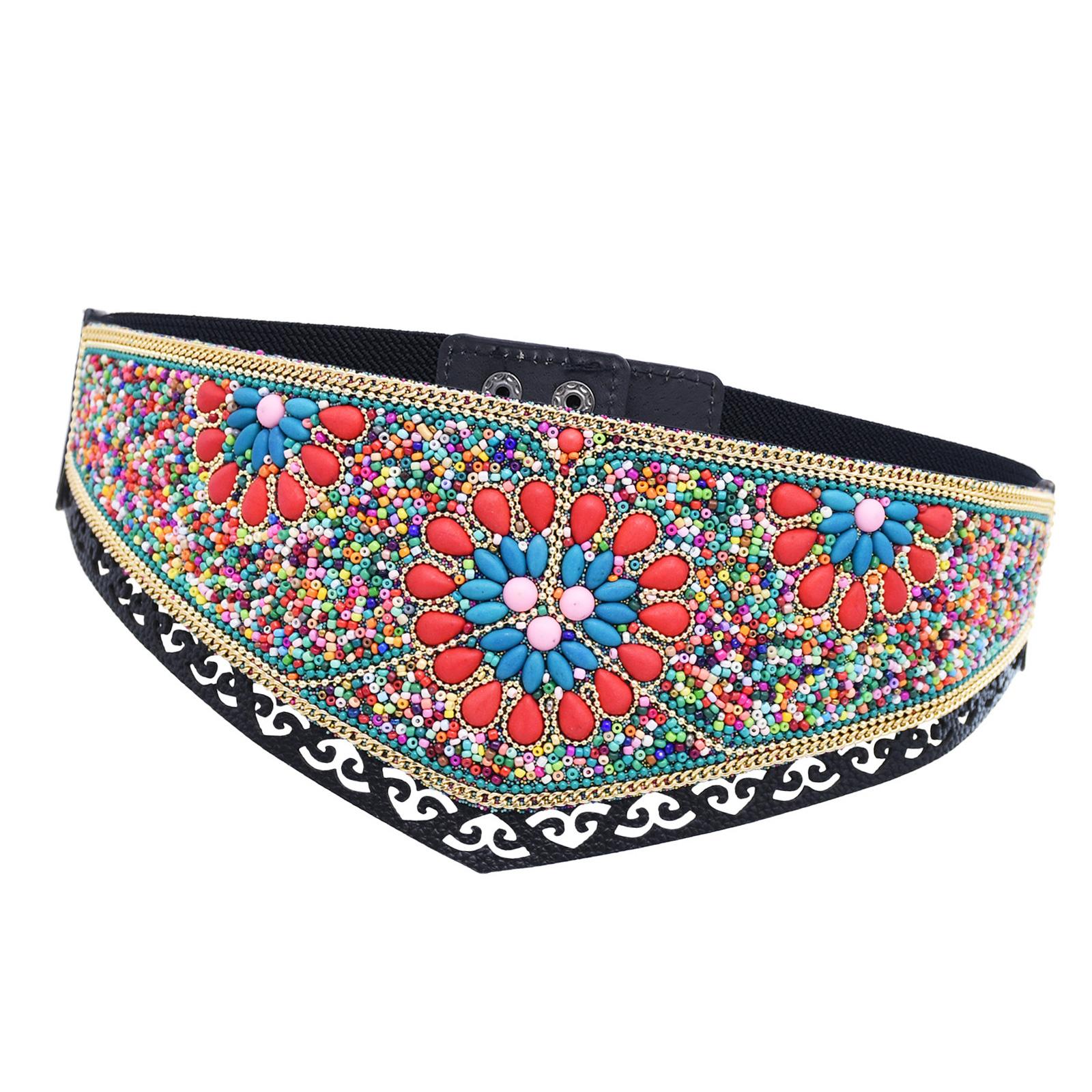 

Handwoven Bead Belt Bohemian Style Women s Waist Accessory With Adjustable Tie Beach Vacation Essential C