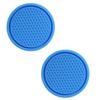 Set of 2 Thickened PVC Automotive Drink Mats Cup Holders Coasters Pads For Secure Placement Of Beverages In Moving Car