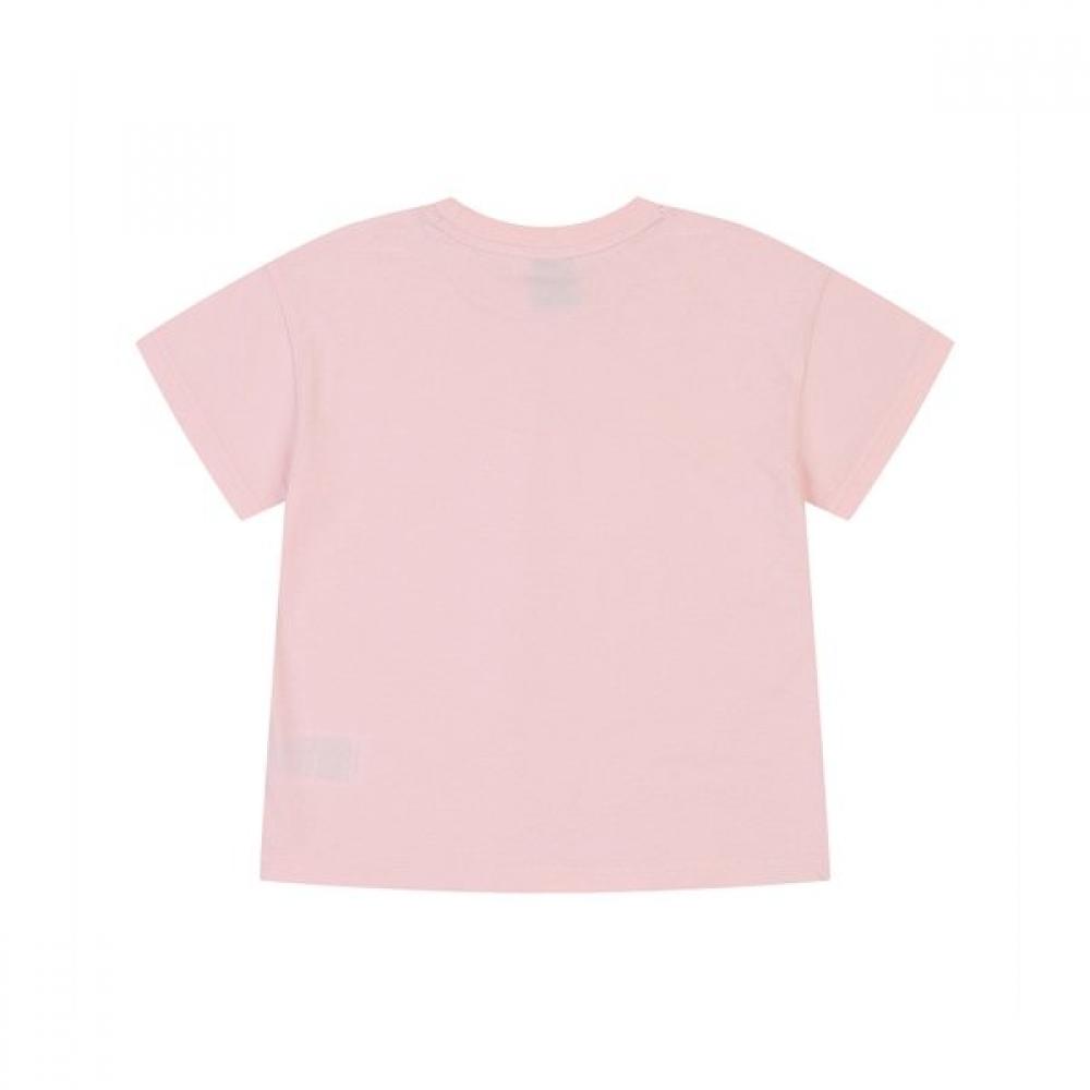 Kangol Kids LeTTering ShorT Sleeve T shirT Pink asbcrT00050pk