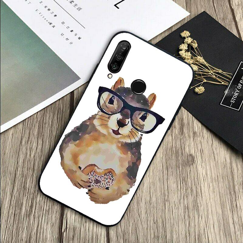 

Cartoon Squirrel For Huawei Nova 8i 11i 12i 12s 9 10 SE Y60 Y70 Y90 Y72 Y73 Y61 Y91 P60 Pro P30 P40 Lite Case Huawei Nova 8i