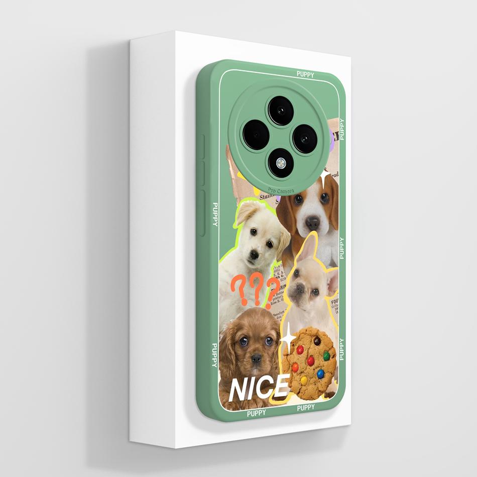 For Oppo Reno 12F Case Cute Anime High Quality Funda Soft Liquid Silicone Bumper For Oppo Reno 12 F 4G 5G Anti Drop Back Covers