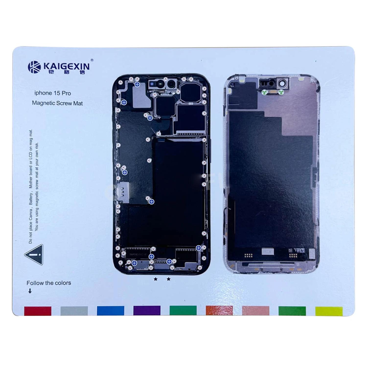 

Magnetic Screw Mat for iPhone 15 Pro Work Pad Phone Repairing Tool Mat Type A