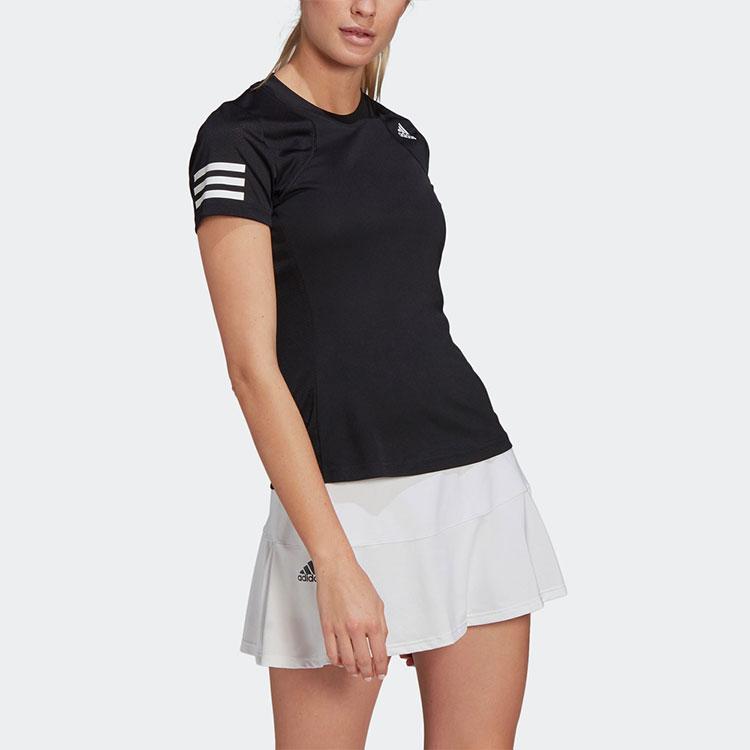 Adidas Sport Training Quick-Dry Breathable Round Neck Short Sleeve T-Shirt Women Tops Black GL5530
