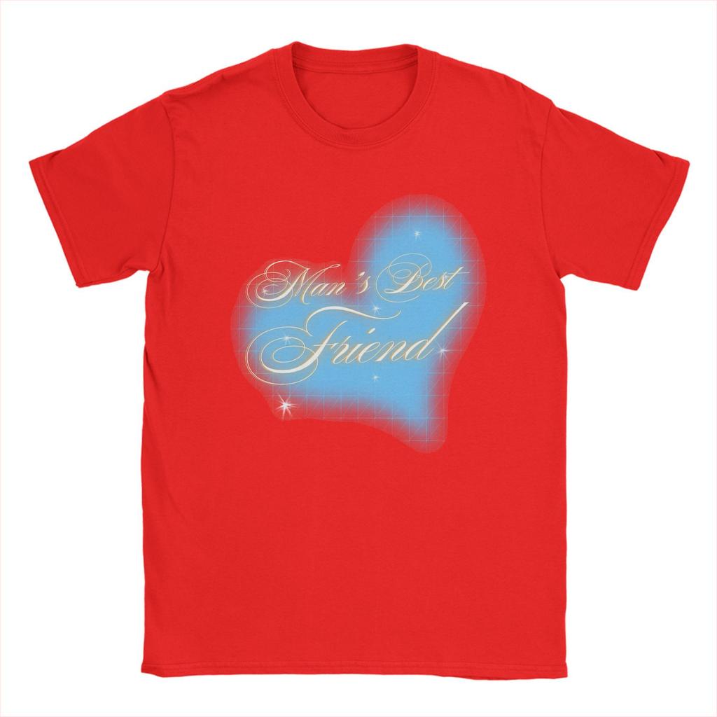 T-shirt da uomo L'amico migliore dell'uomo Sabrina Carpenter Divertente 100% Cotone T-shirt Manica Corta T-shirt Girocollo Top Taglie Forti