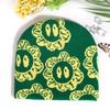 Warm Knitted Fashion Hat With Flower Embroidery Design For Daily Cold Season