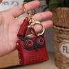 Creative Leather Owl Keychain - Trendy Car Bag Accessory and Small Pendant