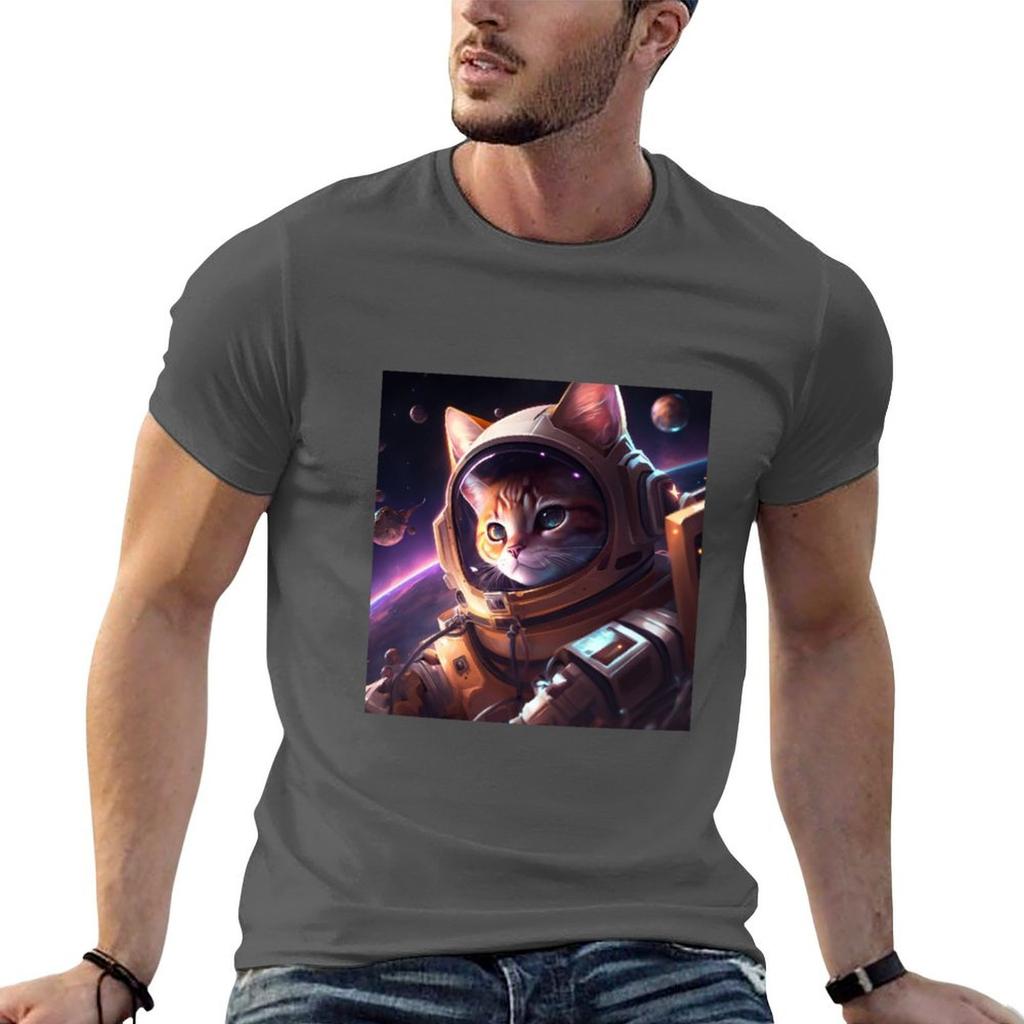 Space Cat Tshirt Lightweight Running Sports Tshirt