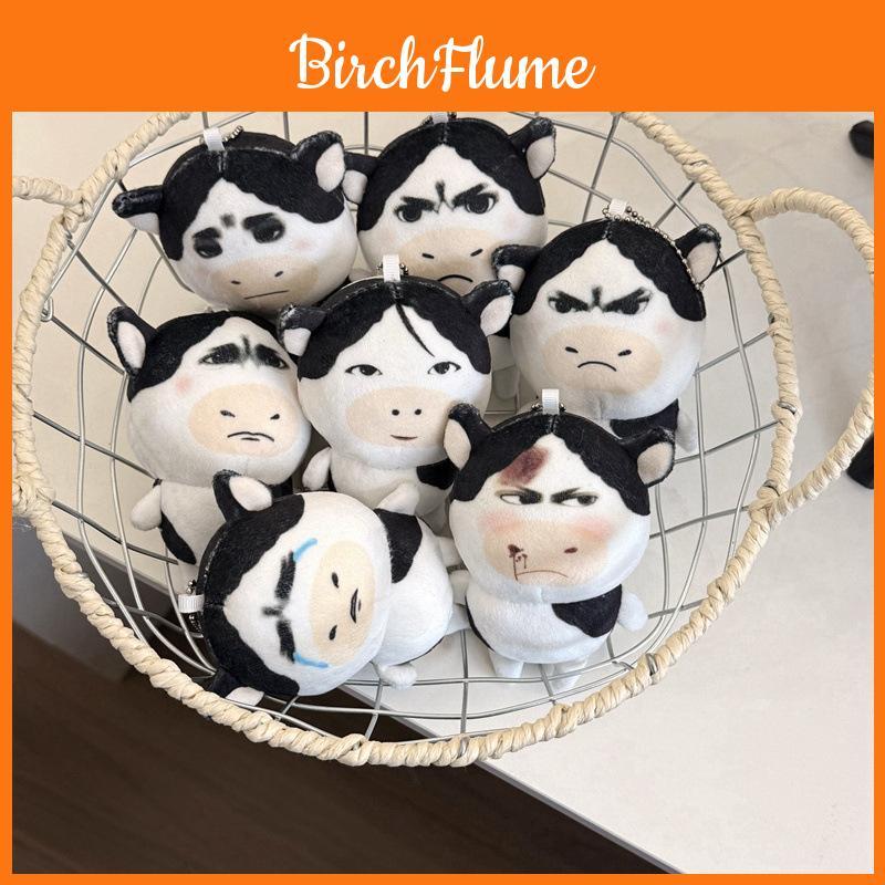 Cute Cartoon Cow Plush Toy With Pp Cotton Filling For Desk Decor And Gift Ideas