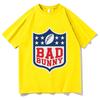Bad Bunny Super Bowl 2026 T-shirt Summer Short Sleeve Unisex O-neck Tshirts Pure Cotton Unisex Aesthetic Streetwear Print Tees Tops