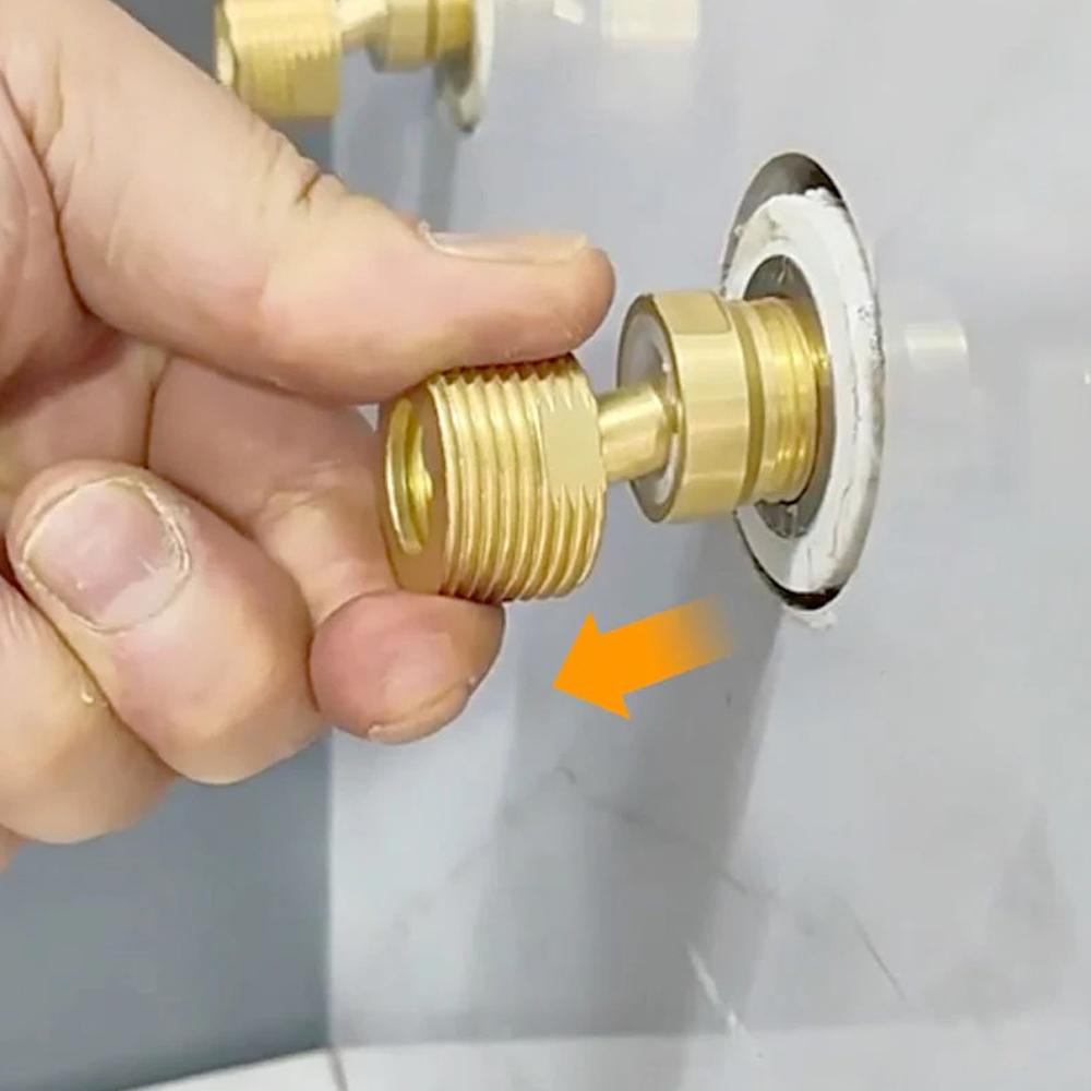 All-copper Shower Tap Adapter Curved Foot Shower Mixer Adapter Curved Foot Angle Mixing Valve S J5S0