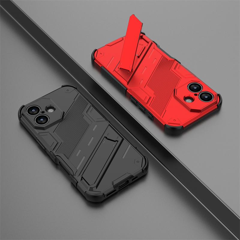 Phone Holder Case For iPhone 17 Case Shockproof Anti-knock Armor Full Back Cover For iPhone 17 Case For iPhone 17 Air 17 Pro Max
