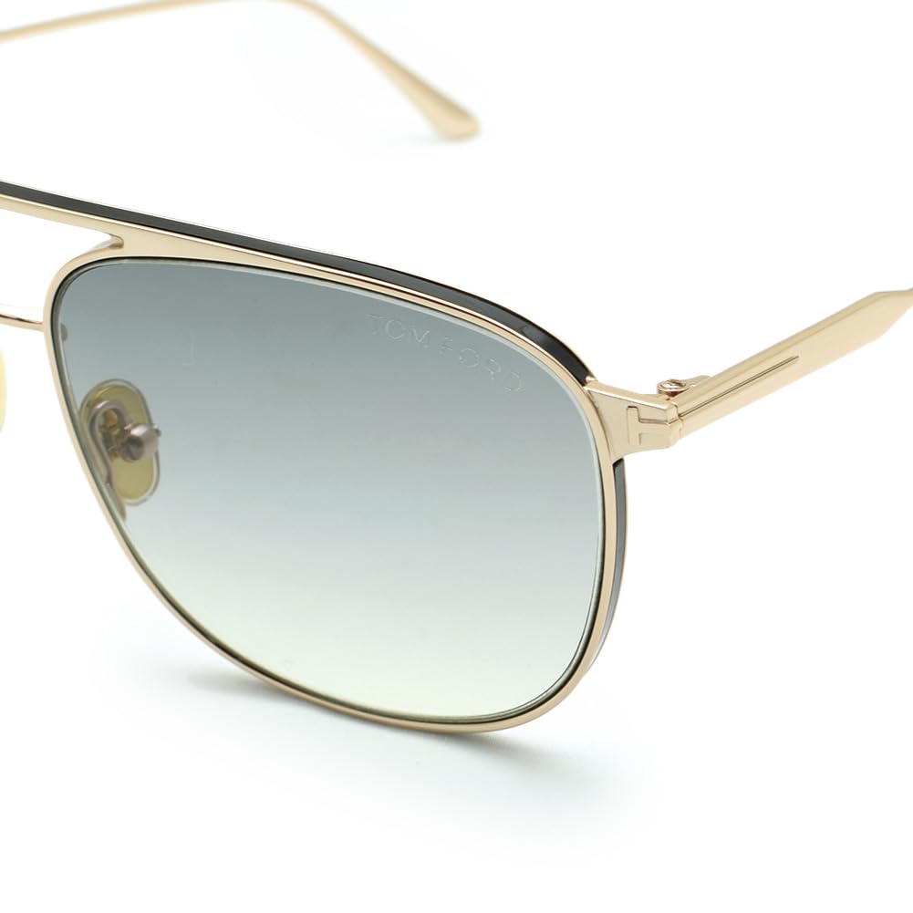 TOM FORD Sunglasses 28B 56 Rose Gold Gray Yellow Men's FT0827/S [Used]