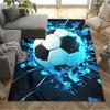 1pc Soccer Ball Rug Home Carpet Design for Office Decor Gift Living Room Bedroom