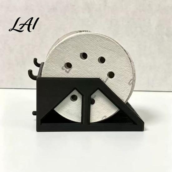 Desktop Storage Organizer Sandpaper Rack 5 Inch Sanding Discs Bins with Holed Disc Hooks And Slots Design Wall Mount Rack