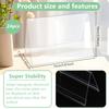 24pcs Name Plastic Table Top Display Stand Clear 15x7.5cm