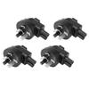 4pcs  3 Pin Plug To IEC 320 C5 Power Adapter Universal Standard Computer Power Adapter
