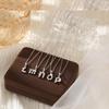 Banyan Tree S925 Silver Alphabet Pendant Necklace - Minimalist Clavicle Chain for Women, Fashionable and Versatile.