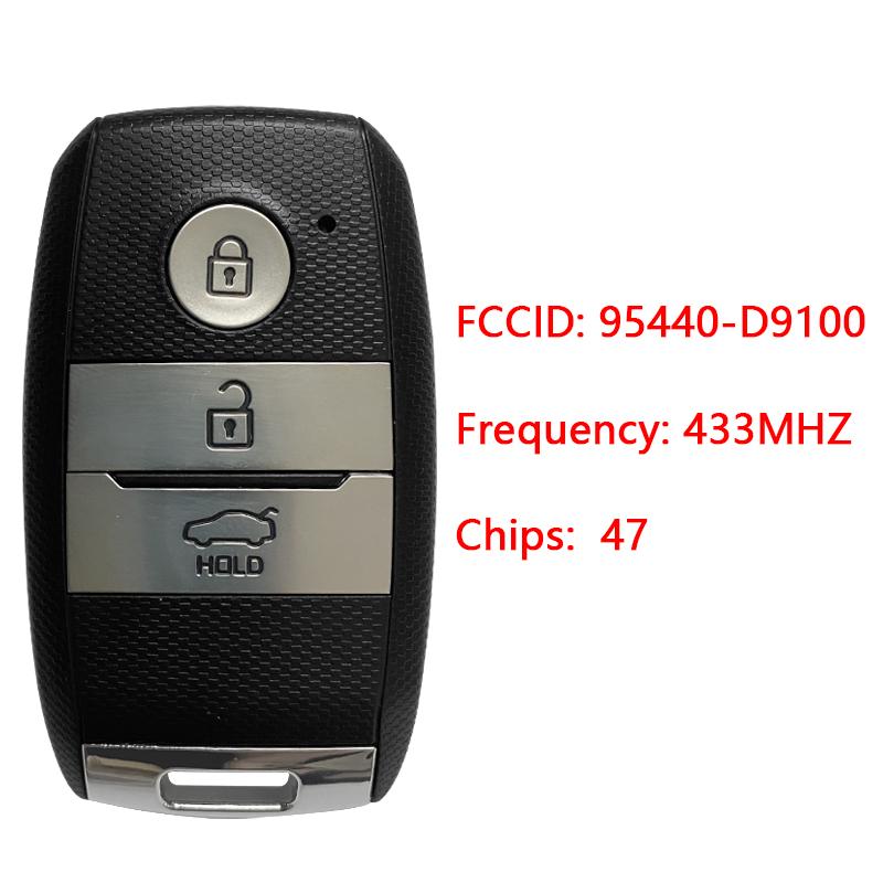 For 2015- Kia Sportage Smart Car Key FOB PN 95440-D9000 95440-D9100 95440-D9500 95440-D9510 95440-F1100 95440-3W600 433mhz