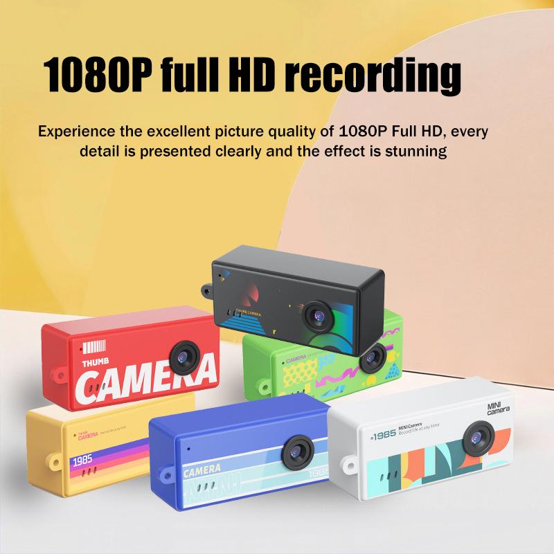 Mini CCD Retro Thumb Camera HD 1080P Portable Camera for Student Photography and Video Creation