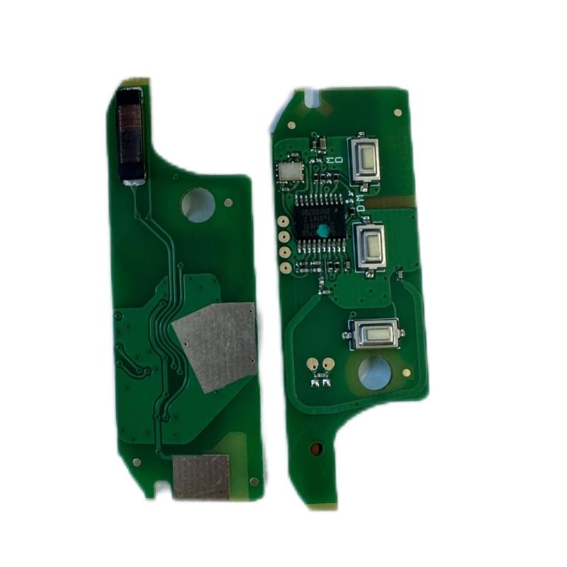3 Button Remote Car Key Chip Spare Part Replacement ID64 Key Chip for 500 500L 433MHz Frequency Easy Installation