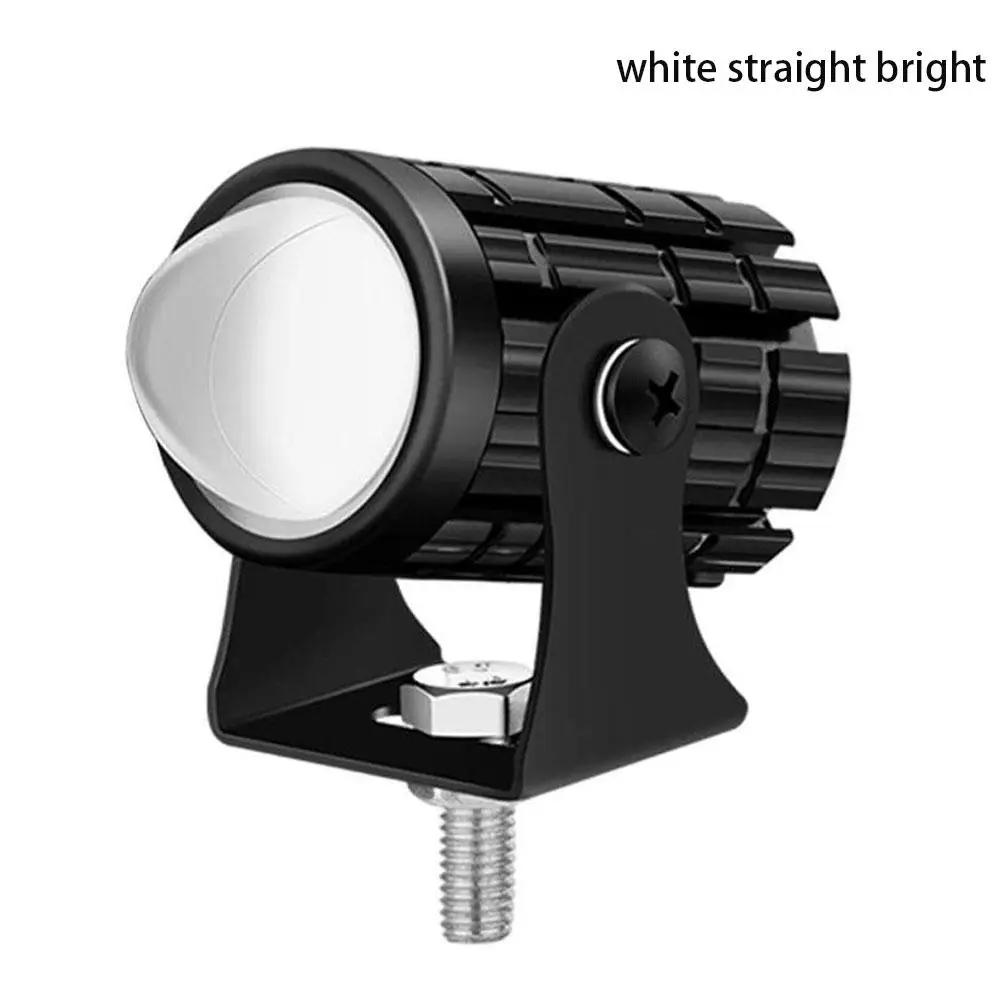 Mini 2-Farben LED-Spotlicht für Motorrad Auto Universal Doppellicht Hohe Leistung Helle Scheinwerferlampe Motorradzubehör D5e9