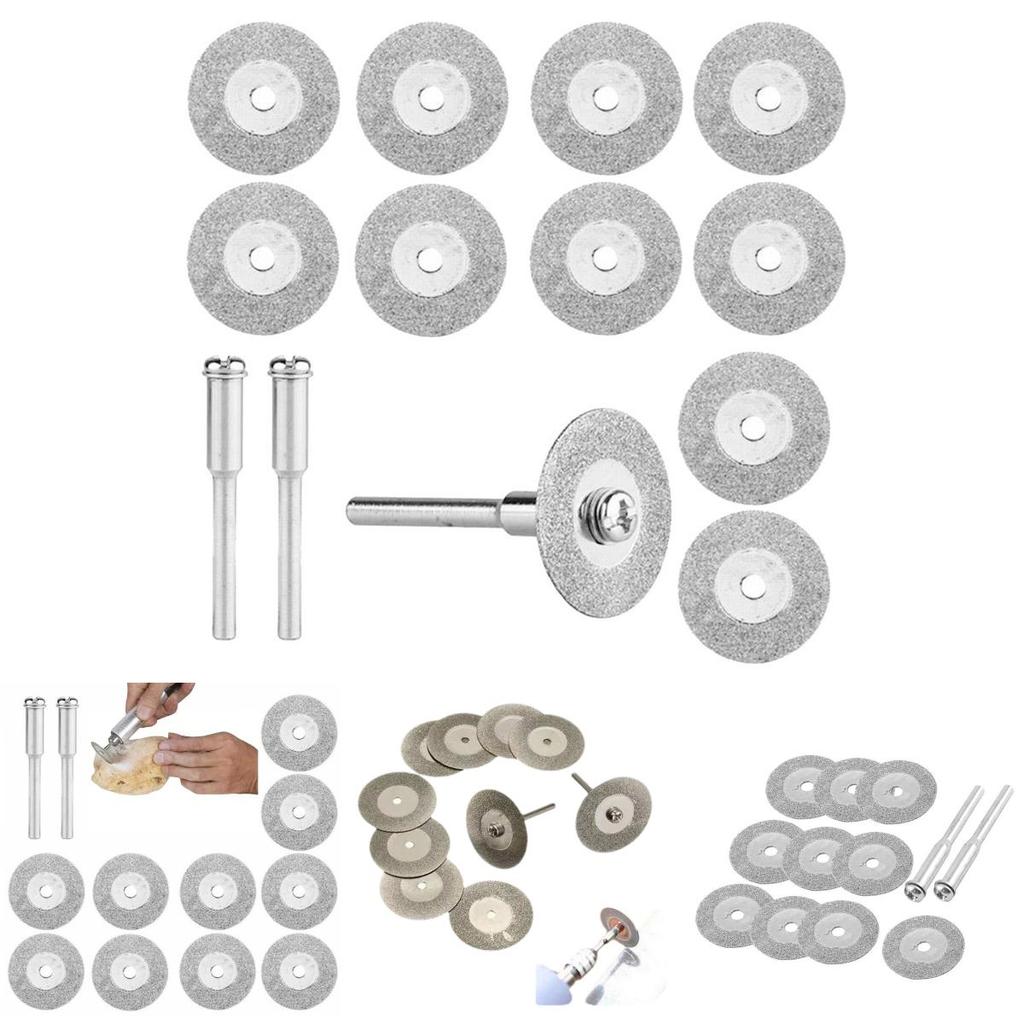 Hardened Diamond Grinding Discs 18mm 10pcs+2 Rods 18g 120 Hardness