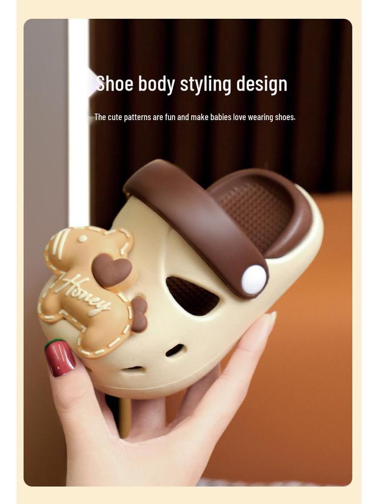 Kinder Crocs-Style EVA Rutschfeste Sommer Cartoon Hausschuhe für Jungen & Mädchen, Indoor & Strand Kleinkinderschuhe.