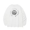 INTERCREW New Logo Halftone Print Long-Sleeve T-Shirt White Itz3Tr01Aoh