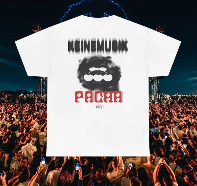 Keinemusik x Pacha Blurry Cloud Cherry Tee 2025 Heavy Cotton T-Shirt 4XL