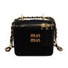Frosted New Chain Miu French Box Bag Niche Texture Women's Small Square Bag Personalized Shoulder Messenger Bag