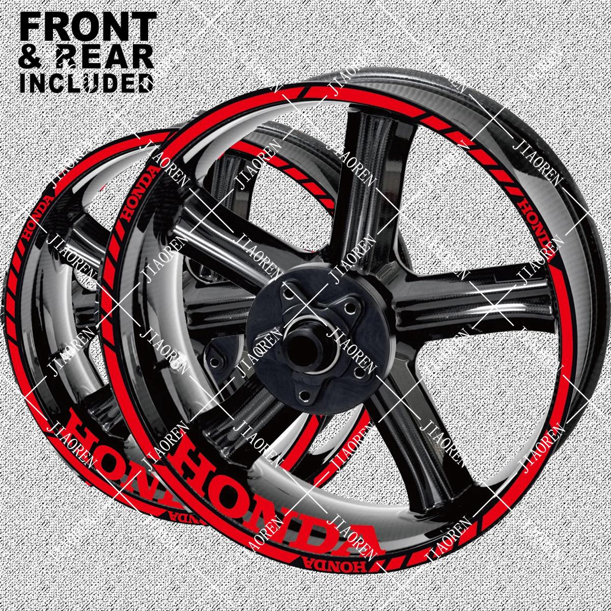 Vinyl Motorcycle HONDA Wheel Stickers Rim Decals for HRC CBR CBR1000RR CBR650F CBR600RR CBR500R CBR250R красный