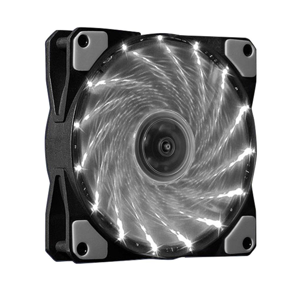 120mm RGB PC Cooling Fan Case Fans Computer Case 15 Lights Streamer 12025 Chassis Fan RGB LED PWM Light Heat Dissipation Fan