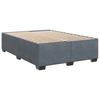 Vidaxl Kontinentalbett Mit Matratze, Dunkelgrau, Samt 140X190Cm