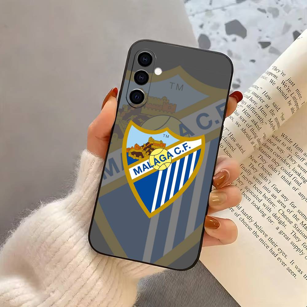 Famous M-Malaga C-CF ART PATTERN Phone Case For Samsung Galaxy A73,A72,A71,A70,A53,A52,A51,Soft Silicone Black Cover