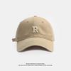 Peaked Cap Lady Lucky Simple Letters Japanese Baseball Cap Casual Versatile Show Small Face