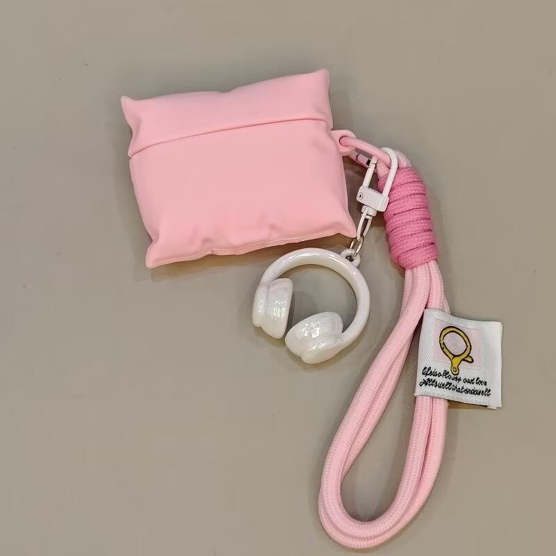 Pink pillow for airpodspro1 apple bluetooth headset case 1/1/1 generation cartoon case