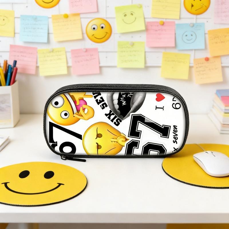 New 67 Stem Printed Soft Pencil Case Stationery Box for Primary And Middle School Students Cartoon Pattern Non-Polyester Mate