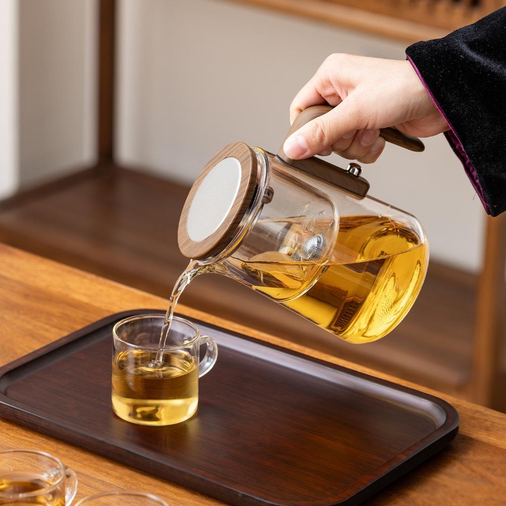 Clear Tea Separation Filtration Pot Glass Kung Fu Tea Pot High-end Filter Tea Cup  Tea Desk
