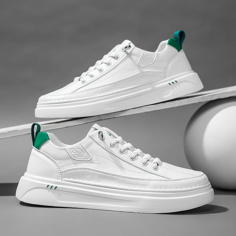 Fashion Hot Sale Men's Leather Casual Shoes Soft Sole Lace-up Oxford Shoes Handmade Male Tenis Masculino New Design Skateboard Footwear