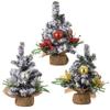 20cm Spray Snow Christmas Tree Mini Artificial Xmas Pine Tree  New Year Gift