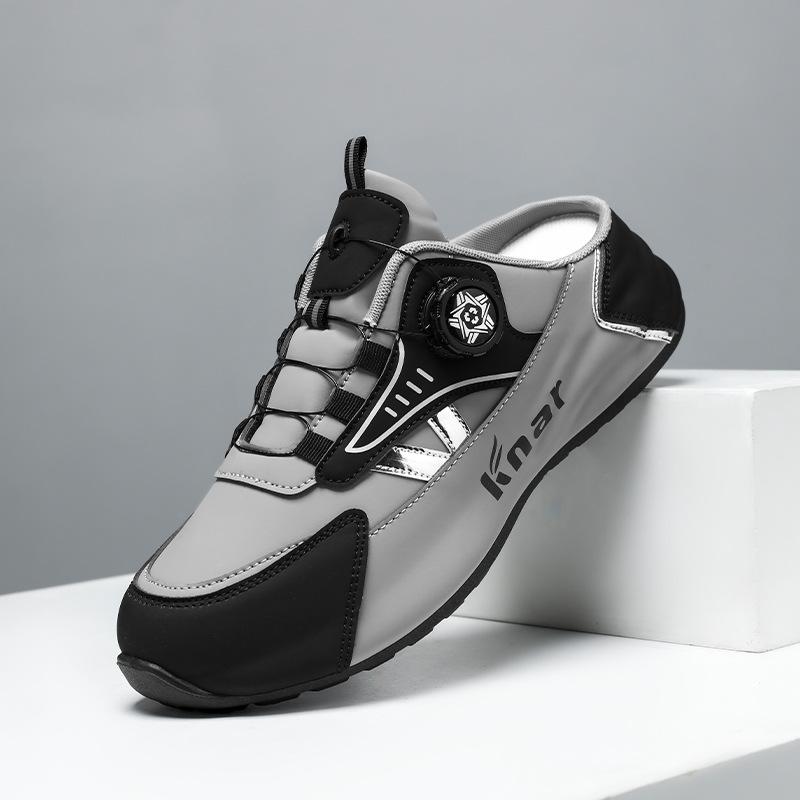 Summer New Men Slippers Brand Comfortable Casual Shoes for Men Fashion Flat Sneakers High Quality Men Half Slippers Big Size