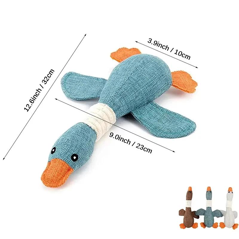Pet Toy for Aggressive Chewers Dog | Squeaky Wild Goose Puzzle Training Toys Cute Soft Dog Chew Toy Puppy Dogs Cleaning Teeth