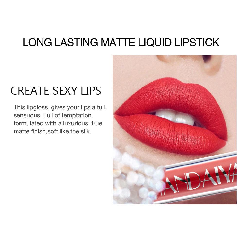 12 Farben Mode Matt Samt Flüssiger Lippenstift Lipgloss Sets Natürlicher Feuchtigkeitsspender Wasserdicht Lang Anhaltend Lippenkosmetik