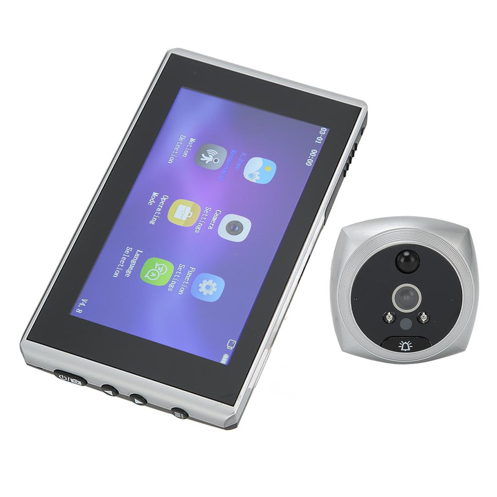 4.5in Smart Digital Door Viewer 160 Degree 1080P 2MP Camera Door Bell With IR Night Vision for Home