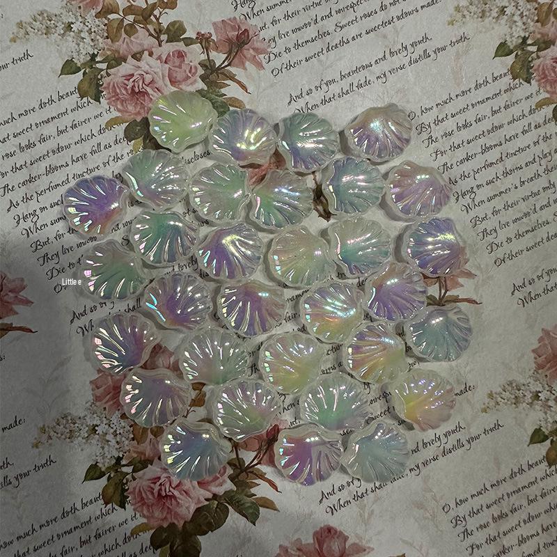 Iridescent Acrylic Seashell Mermaid Beads - DIY Jewelry Semi-Finished Accessories