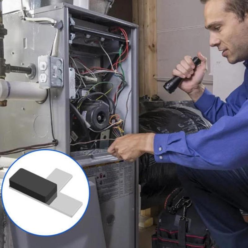 2Pcs HVAC Magnet Furnace Door Switches Depressor FF75 Furnace Door Switches Magnets Spare Part Easy to Install Enduring