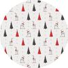 Christmas round tablecloth tablecloth living room home holiday decoration heat insulation anti-scalding tableware