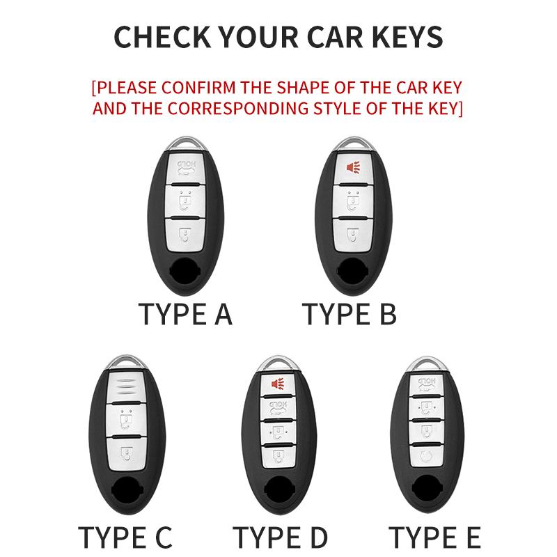 Suede Car Key Case For Nissan Rogue XTrail T32 T31 Qashqai J11 J10 Kicks Tiida Pathfinder Murano Juke Sentra Maxima Rogue Armada